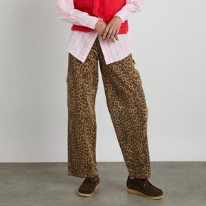 Dion Jean - Leopard Cargo Jeans